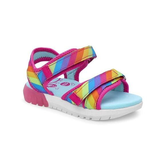 Stride Rite 360 Girl's Sevita Sandal Toddler Size 5 blinking Light Up Shoes - Picture 1 of 8